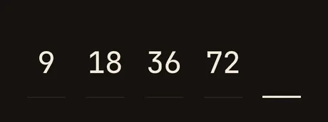 A Sequences puzzle mid-solve — a number sequence with the next value blank